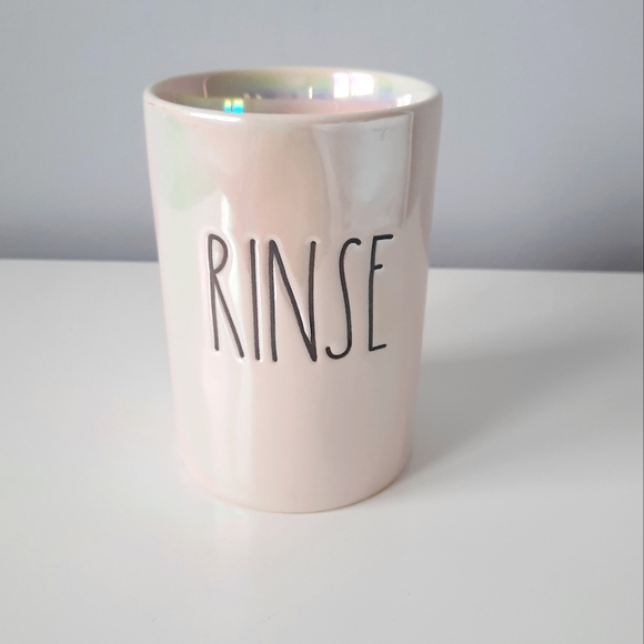 🔥🔥NEW Rae Dunn small Irridescent RINSE cup